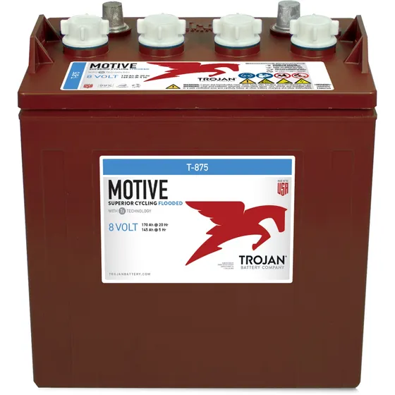 Trojan T-875 8V Flooded Lead Acid Battery for sale